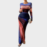 Antonija - Lange Kleid mit langen Ärmeln