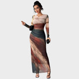 Antonija - Lange Kleid mit langen Ärmeln