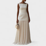 Jelena - Luxuriöses langes ärmelloses Kleid