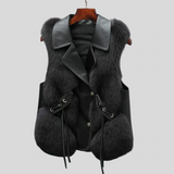 Nika - Elegante Lederweste – Stil, der bleibt