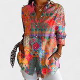 Antonija - Bluse mit Buntem Muster