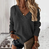 Jane | Kuscheliger V-Schnitt Pullover