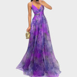 Mia - Blumen Maxi Kleid für Mühelose Eleganz