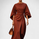 Sandra - Langes Kleid mit Gürtel