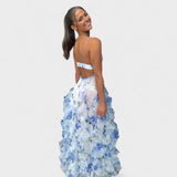 Mirjana - Lange Blumenkleid mit Volants