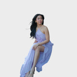 Ema - Langes Kleid mit Volants