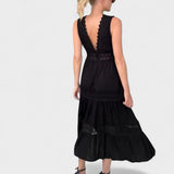 Elena - Elegantes Spitzenkleid mit V-Ausschnitt