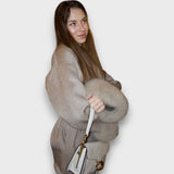 Gracelle – Palton cu manșete din blană