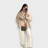 Gracelle – Palton cu manșete din blană