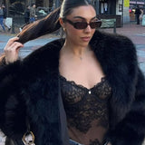 Palton din Fâșie Sintetică Jenna