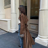 Trench coat Molly din suede sintetic