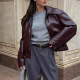 Jachetă din piele Romy