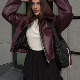 Jachetă din piele Romy