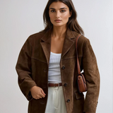 FIORA - Sacou din Suede