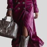 Vera - Langer Samt Blazer Kleid