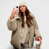 Kaja - Palton moale din pluș