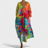 Jelena - Buntes Kleid mit Druck