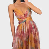 Mia - Blumen Maxi Kleid für Mühelose Eleganz