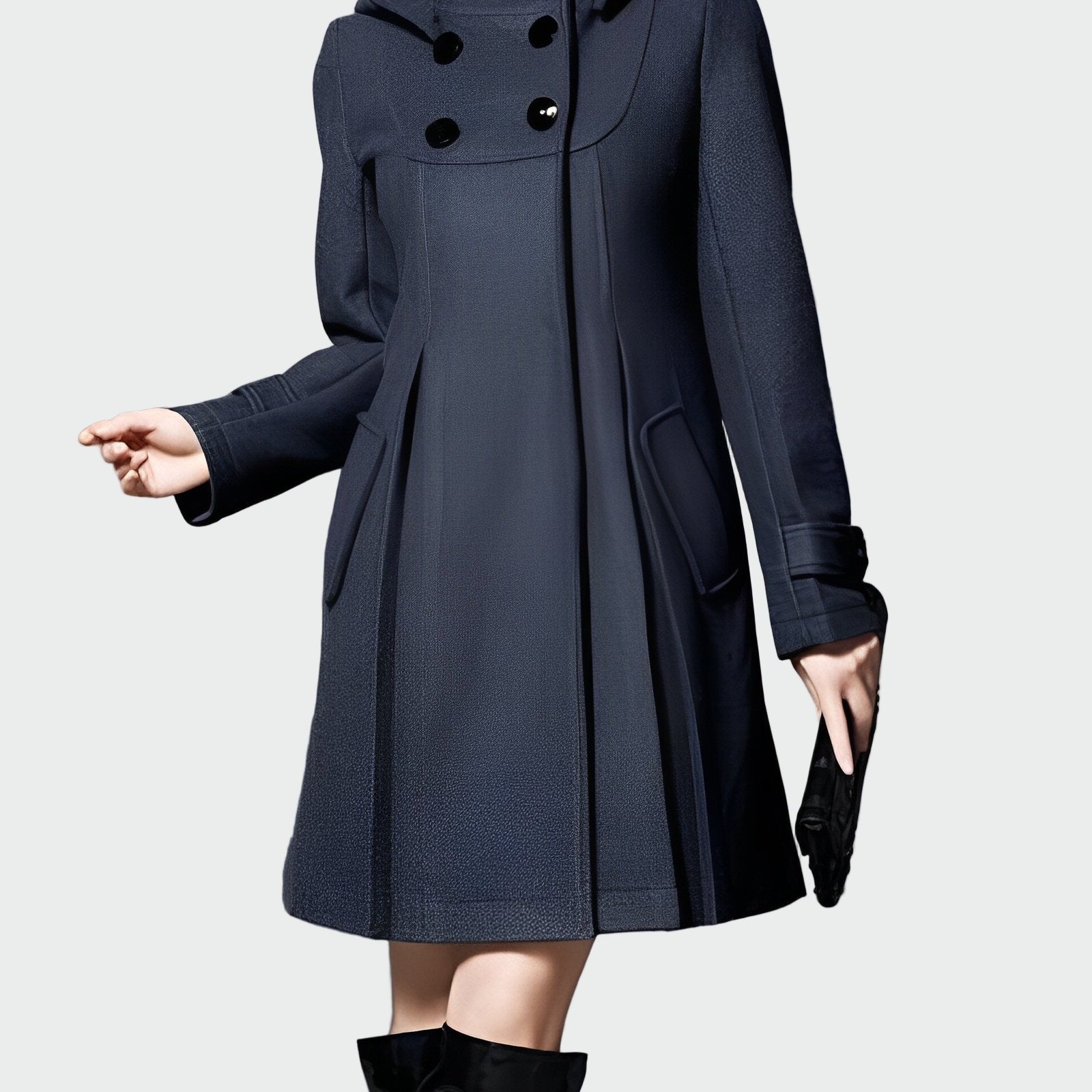 Palton cu glugă și guler