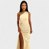 Aurélia - Langes Satin-Kleid