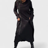 Mana - Hanorac cu glugă și fermoar lung din material ușor și respirabil