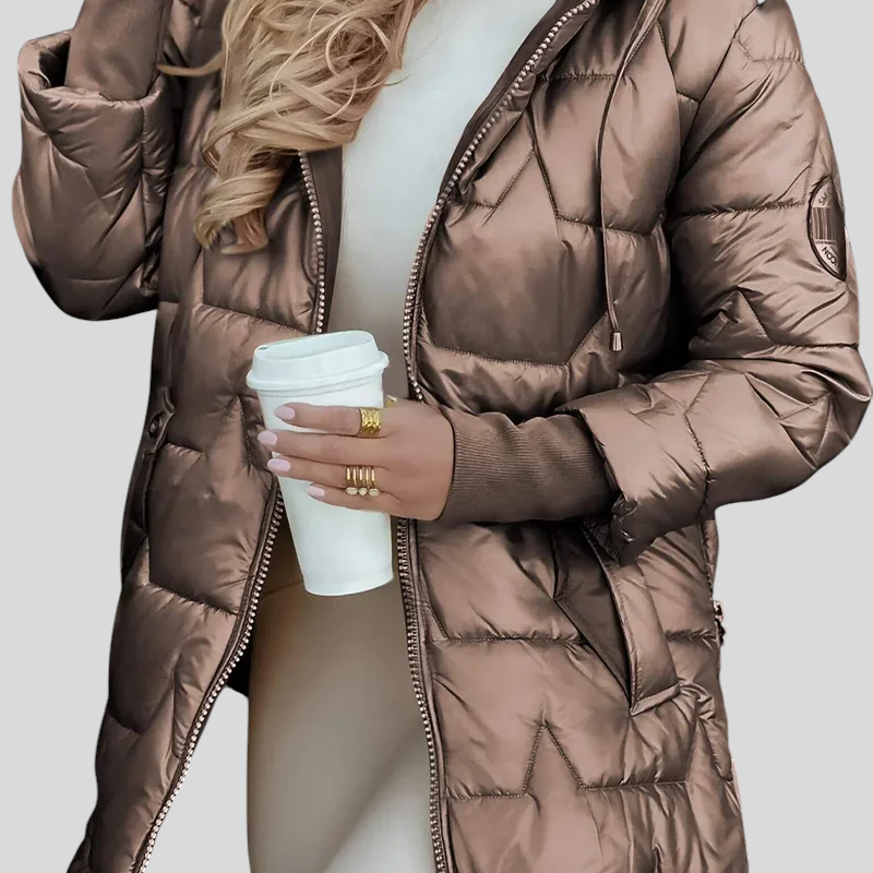 Kate - Elegante Winterjacke mit Kapuze