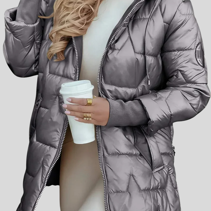 Kate - Elegante Winterjacke mit Kapuze
