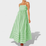 Isabel - Langes Kleid mit Streifen