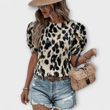 Jasna - Bluse Leopard
