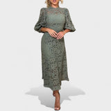 Maja - Spitzenkleid mit Laternenärmeln