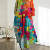 Jelena - Buntes Kleid mit Druck