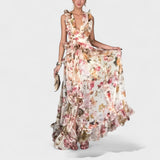 Isabela - Lange Blumenkleid