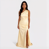 Aurélia - Langes Satin-Kleid