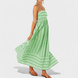 Isabel - Langes Kleid mit Streifen