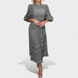 Maja - Spitzenkleid mit Laternenärmeln