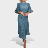 Maja - Spitzenkleid mit Laternenärmeln