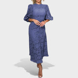 Maja - Spitzenkleid mit Laternenärmeln