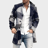 Luke - Eleganter langer Mantel aus Tweed