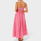 Isabel - Langes Kleid mit Streifen