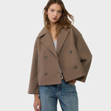 Blanka - Kurze Doppelreiherjacke Schicke Oberbekleidung