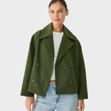 Blanka - Kurze Doppelreiherjacke Schicke Oberbekleidung