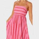 Isabel - Langes Kleid mit Streifen