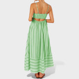 Isabel - Langes Kleid mit Streifen