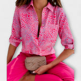 Ljubomira – Sofistizierte Geometrische Bluse